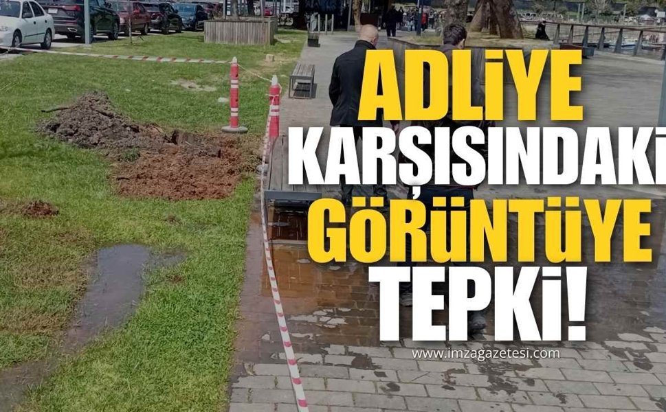 Adliye Karşısında Çamur Tepkisi Büyüyor!