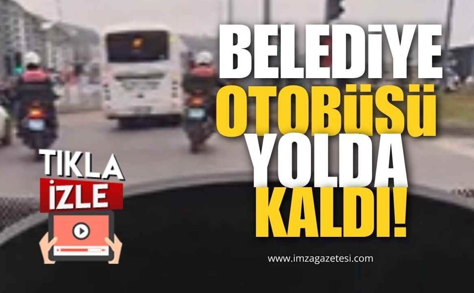 Belediye Aracı Yolda Kaldı!