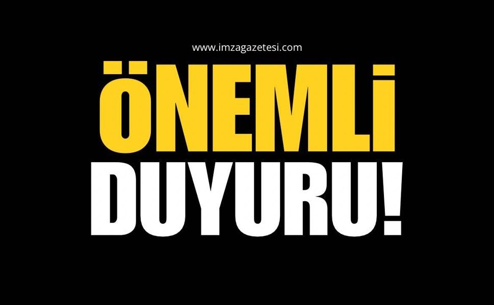 Müftülükten Önemli Duyuru!