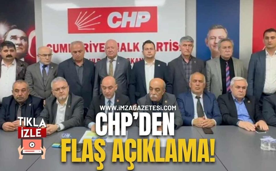 Cumhuriyet Halk Partisi Zonguldak İl Başkanlığı’ndan İl Genel Meclisi Seçimi Açıklaması!