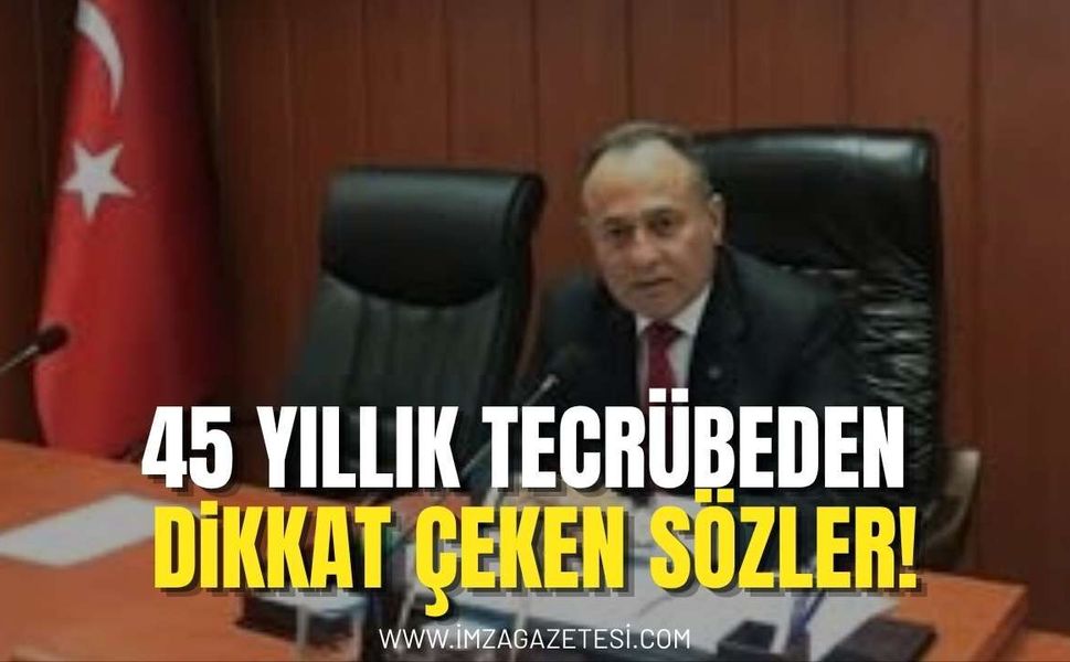 Eski Encümen Müdürü Enis İbas’tan Dikkat Çeken Sözler