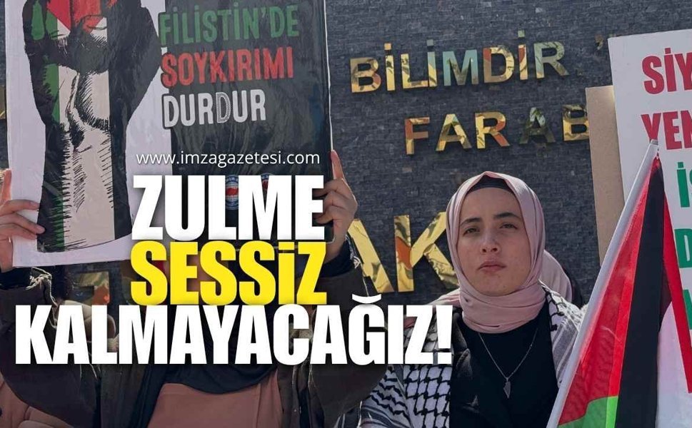 “Filo Ve Filistin” Protestosu: “Zulme Sessiz Kalmayacağız”