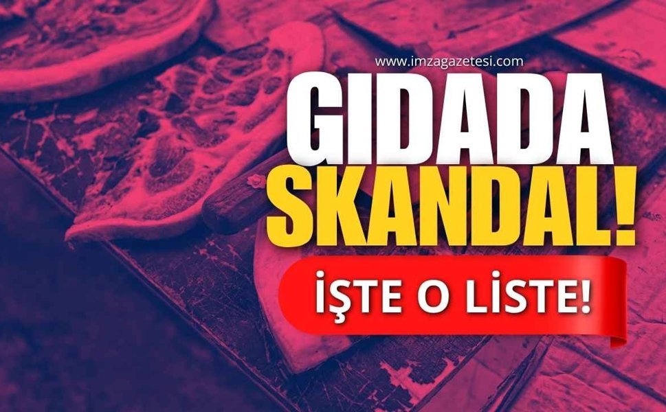 Gıdada "Tek Tırnaklı" Ve "İlaç" Skandalı! İşte O Liste!