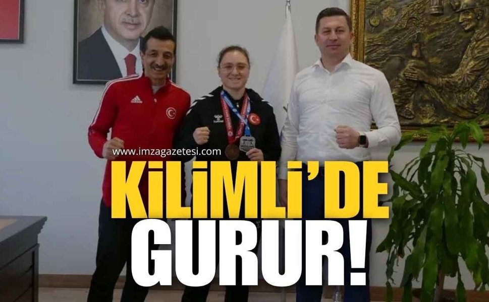 Kilimli’de Şampiyon Sporcuya Gurur Dolu Karşılama...