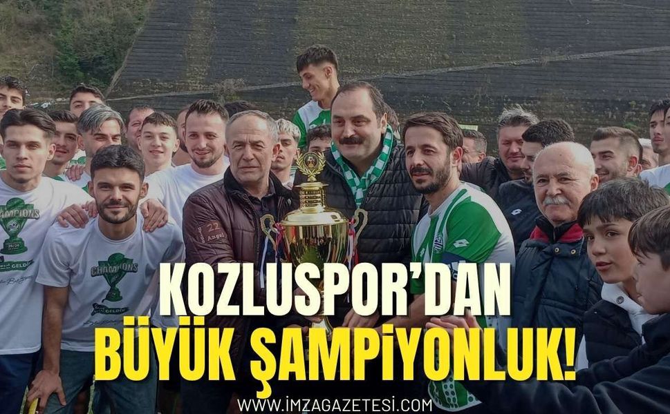 Kozluspor'dan Şampiyonluk Kupası!