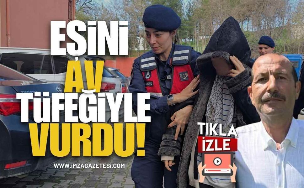 Tartıştığı Eşini Av Tüfeğiyle Vurdu!