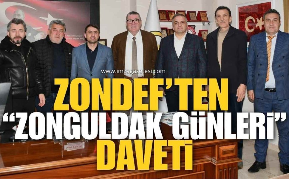ZONDEF’ten Alaplı Belediye Başkanı Nuri Tekin’e "Zonguldak Günleri" Daveti