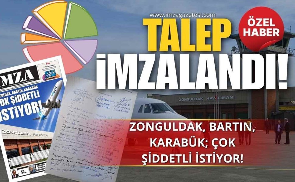 Zonguldak Havalimanı'ndan İstenen Talep İmzalandı! Zonguldak, Bartın, Karabük; Çok Şiddetli İstiyor!