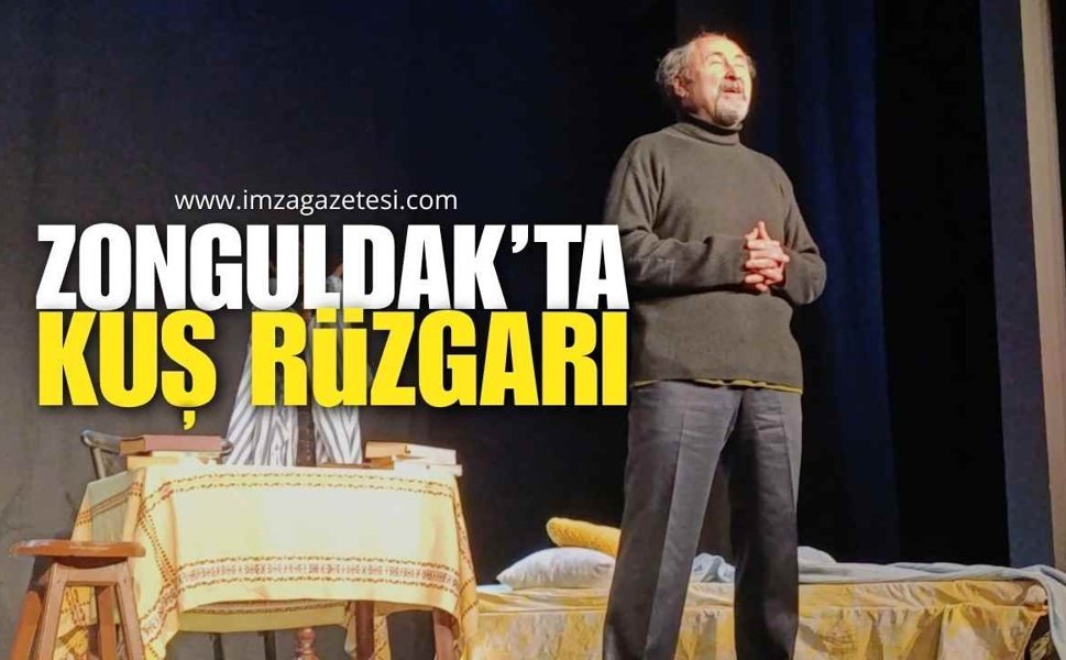 Zonguldak’ta “Kuş” Rüzgarı... Tek Kişilik Oyun İzleyiciyi Derinden Sarstı