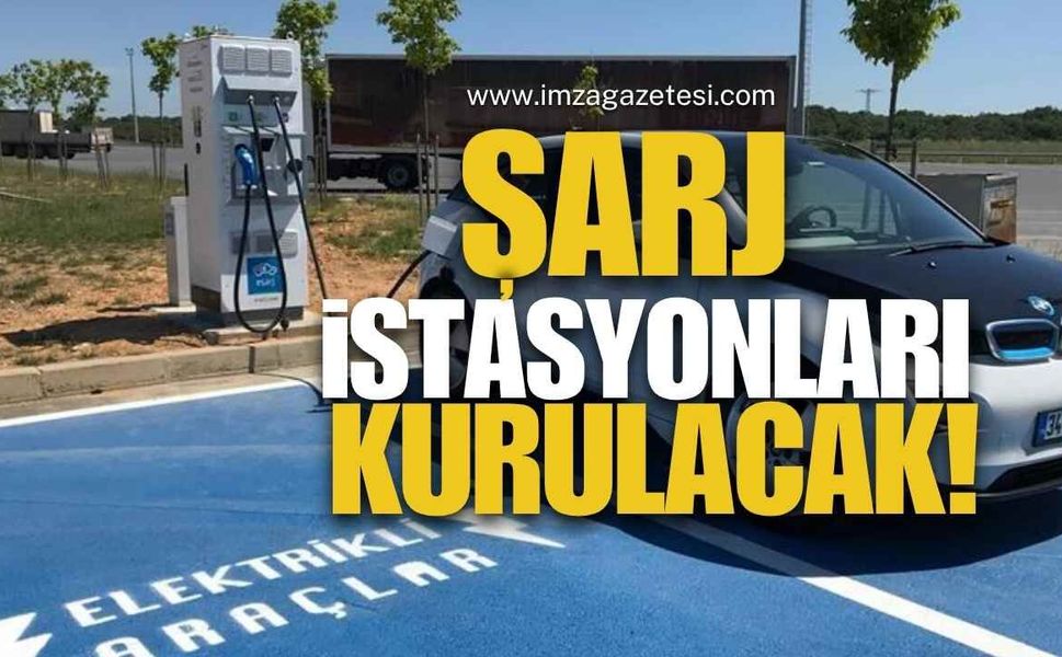 Zonguldak'ta Şarj İstasyonları Kuruluyor!