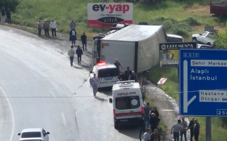 Ereğli-Zonguldak Arasında Korkutan Kaza!