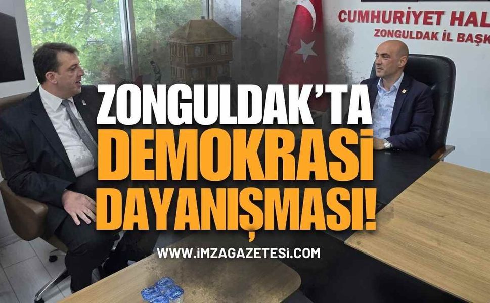 Zonguldak’ta Demokrasi Dayanışması: Zafer Partisi’nden CHP’ye Destek Ziyareti