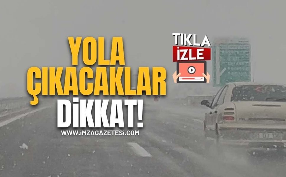Yola Çıkacaklar Dikkat! Bolu–Ankara Yolunda Yoğun Kar Yağışı!