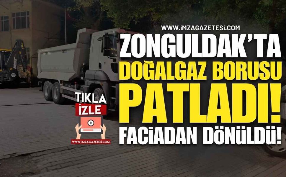 Doğalgaz Borusu Patladı, Faciadan Dönüldü!