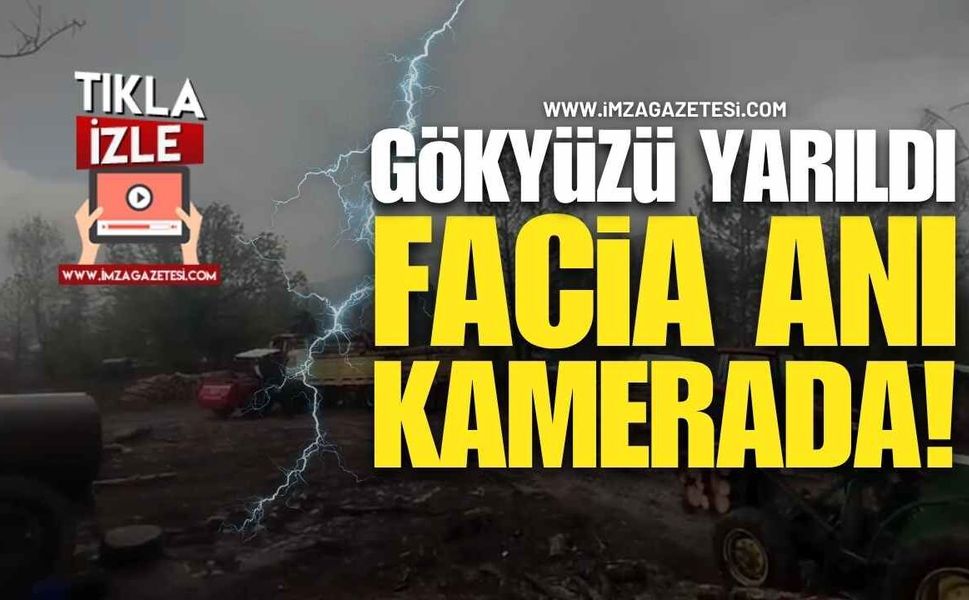 Yıldırım Yanı Başlarına Düştü, Can Havliyle Kaçtılar!