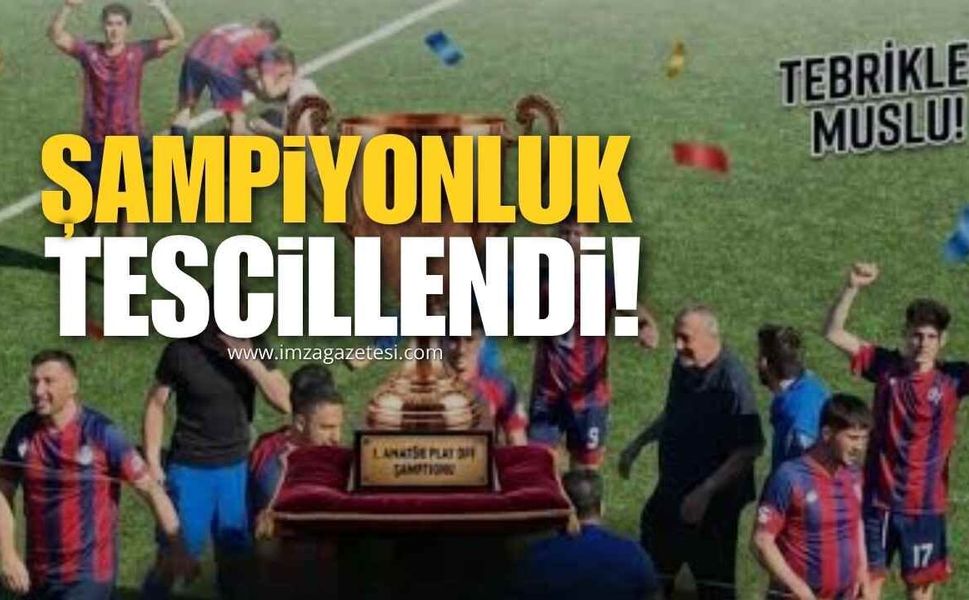 Muslu Belediyespor’a Hükmen Mağlubiyet Kararı! Şampiyonluk Tescillendi