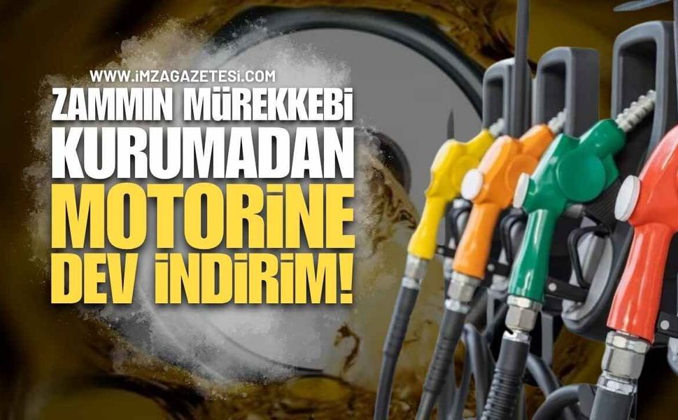 Zammın Mürekkebi Kurumadan Motorine Dev İndirim!