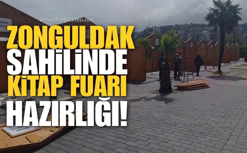 Zonguldak Sahilinde Kitap Fuarı Hazırlıkları!