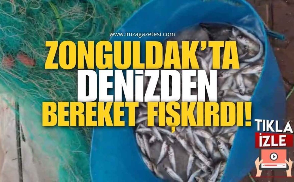 Zonguldak’ta Denizden Bereket Fışkırdı!