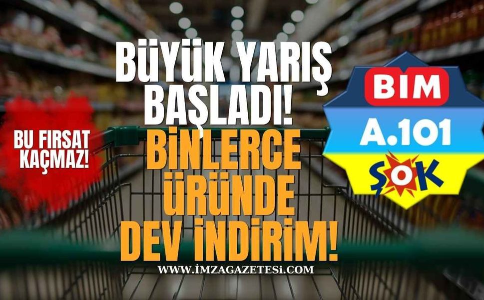 Market Devleri Yarışa Girdi! Binlerce Üründe Dev İndirim! Bu Fırsat Kaçmaz!