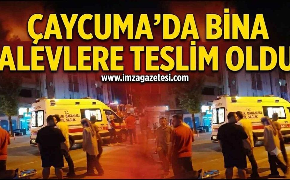 Çaycuma’da Gece Yarısı Yangın Paniği!