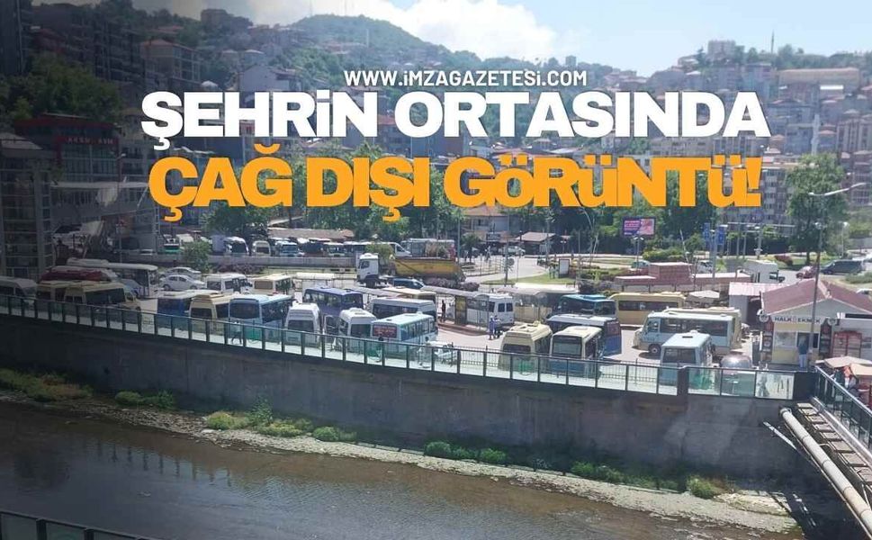 Şehrin göbeğinde çağ dışı görüntü! Bu saçmalığa bir son verin!