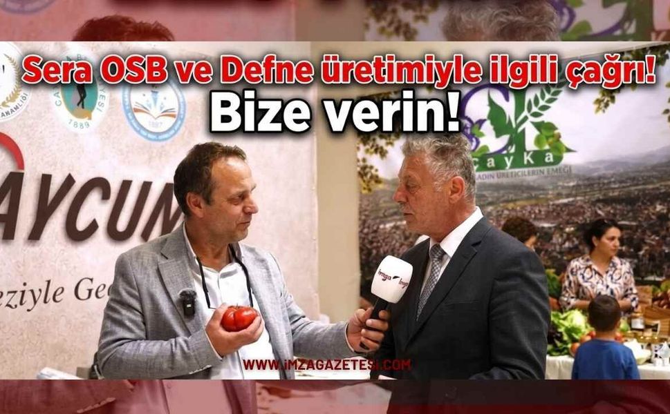 Kamitoğlu'ndan İstanbul'da Çarpıcı Çağrı: "Sera OSB ve Defneyi Bize Verin!"