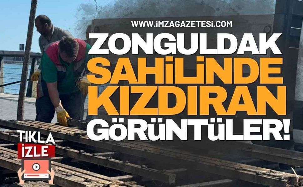 Zonguldak Sahilinde Kızdıran Görüntüler!