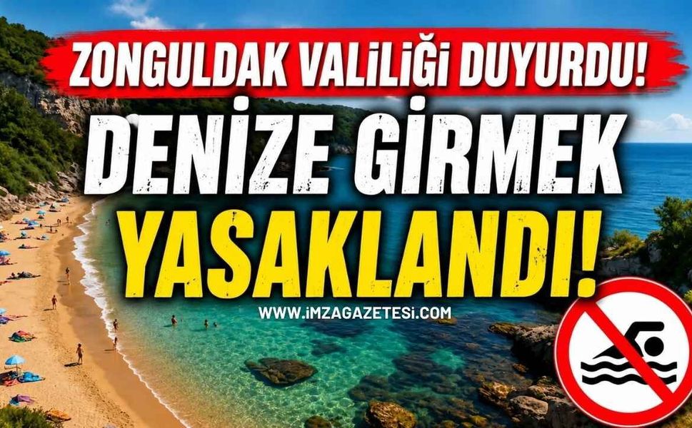 Zonguldak Valiliği Duyurdu! Denize Girmek Yasaklandı!