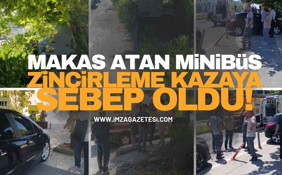Zonguldak’ta Makas Atan Minibüs Zincirleme Kazaya Sebep Oldu!