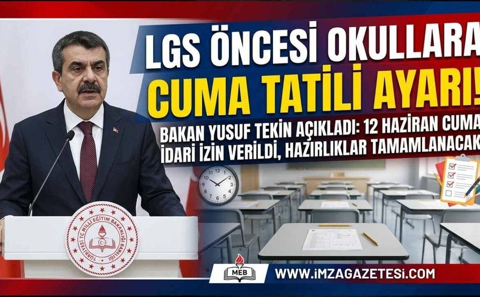 Cuma Günün Okullar Tatil!