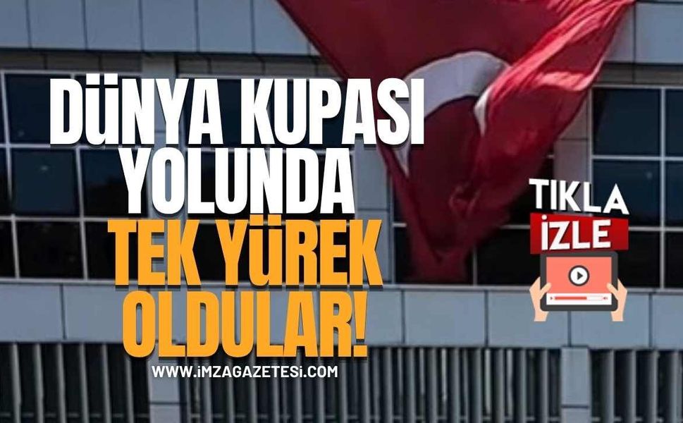 Zonguldak’tan A Milli Takım’a Destek Mesajı! Dünya Kupası Yolunda Tek Yürek Oldular