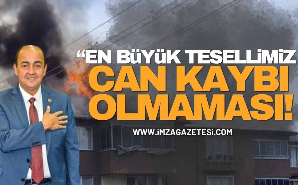 Eski Başkanın Apartmanında Çatı Yangını: "En Büyük Tesellimiz Can Kaybı Olmaması"