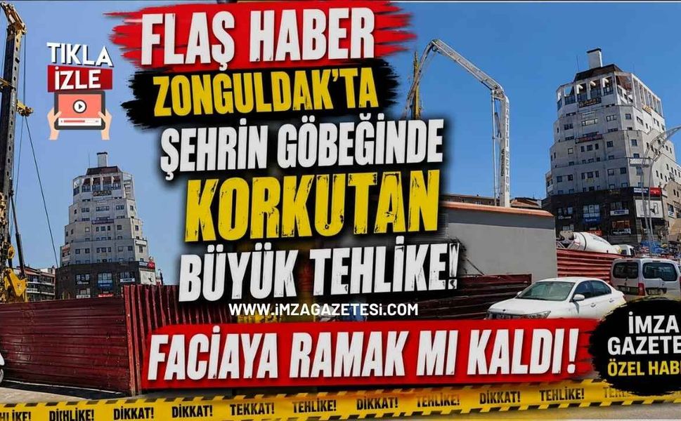 Flaş Haber! Zonguldak’ta Şehrin Göbeğinde Korkutan Büyük Tehlike! Faciaya Ramak Mı Kaldı!