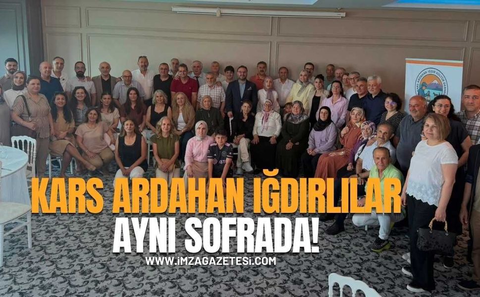 Kars, Ardahan ve Iğdırlılar Zonguldak'ta Aynı Sofrada Buluştu