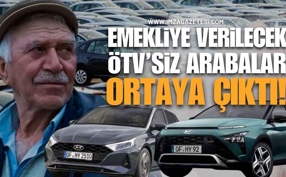TBMM Gündeminde Yeni Teklif: Emeklilere ÖTV'siz Araçlar Hangileri?