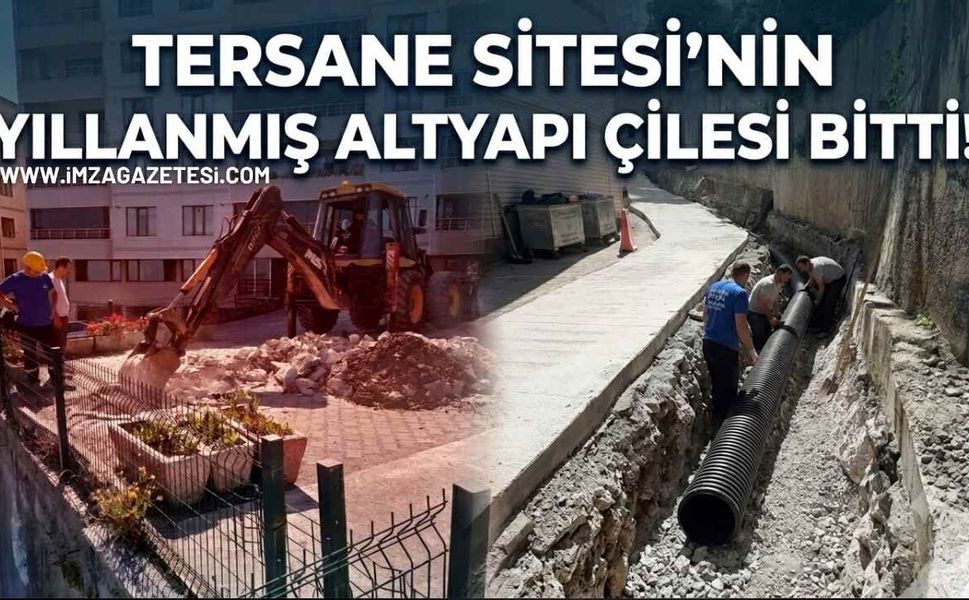 Tersane Sitesi’nin Yıllanmış Altyapı Çilesi Bitti! Zonguldak Belediyesi Kronik Sorunu Çözdü!