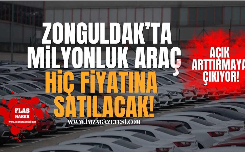 Zonguldak'ta Milyonluk Lüks Araç Hiç Fiyatına Satılacak!