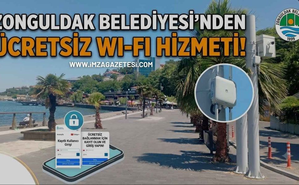 Zonguldak Belediyesi'nden Ücretsiz Wi-Fi Hizmeti! Sahilde Kesintisiz İnternet Dönemi