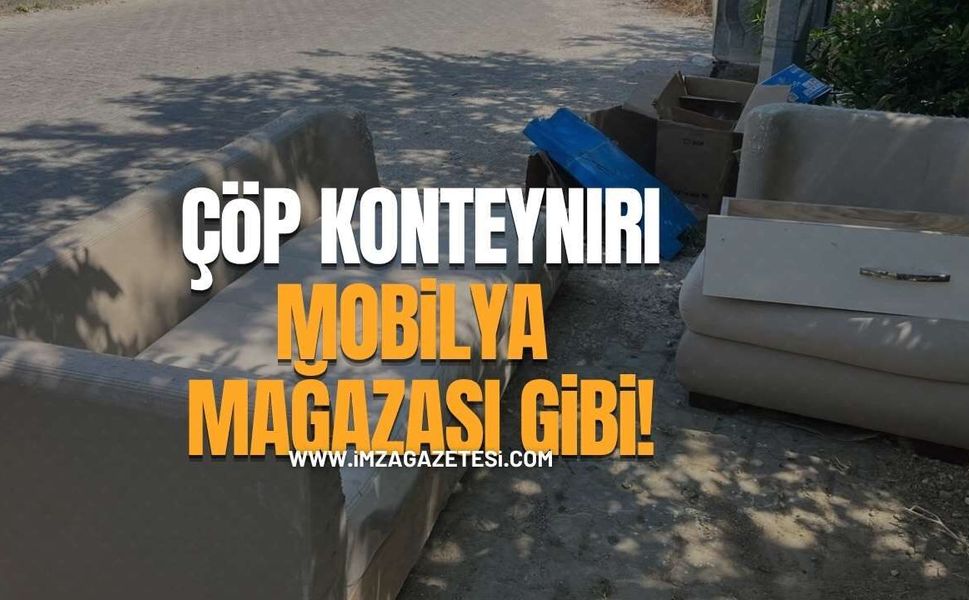 Çöp Konteynırı Mobilya Mağazası Gibi!