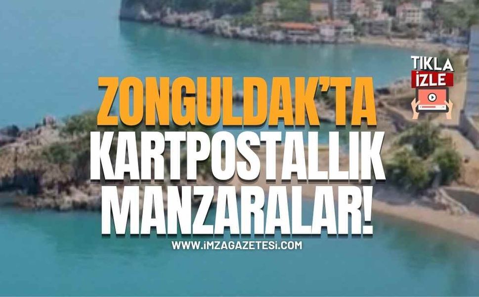 Zonguldak’ta Deniz Turkuaza Büründü! Ortaya Kartpostallık Manzaralar Çıktı!