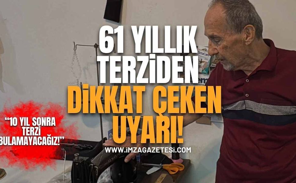 61 Yıllık Terzi Reşat Usta'dan Dikkat Çeken Uyarı! "10 Yıl Sonra Terzi Bulamayacağız"
