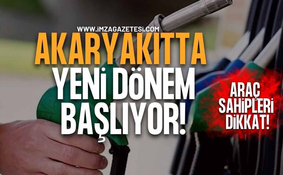 Milyonlarca Sürücüyü İlgilendiriyor! Akaryakıtta Yeni Dönem Başlıyor!