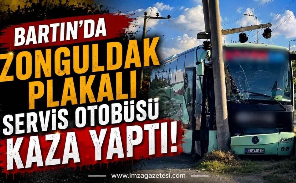 Bartın'da Zonguldak Plakalı Servis Otobüsü Kaza Yaptı!