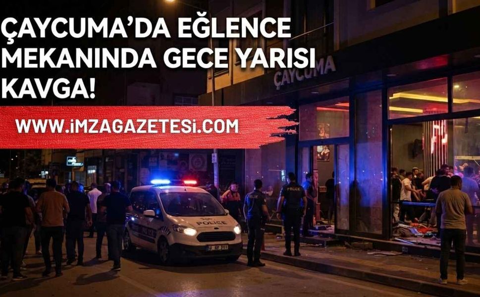 Çaycuma’da Eğlence Mekanında Gece Yarısı Kavga!