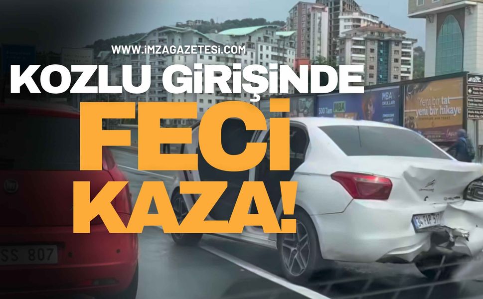 Kozlu Girişinde Feci Kaza!