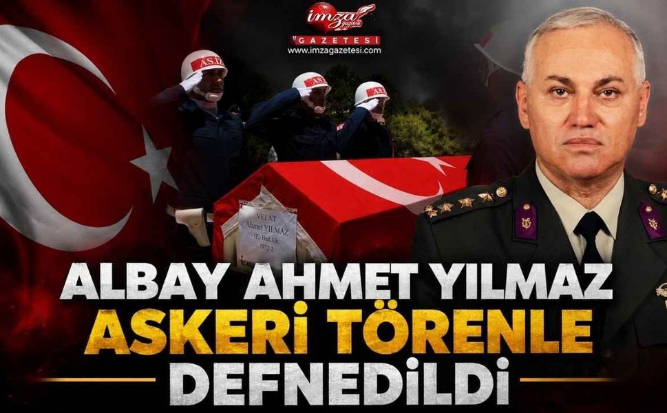 Albay Ahmet Yılmaz Askeri Törenle Defnedildi