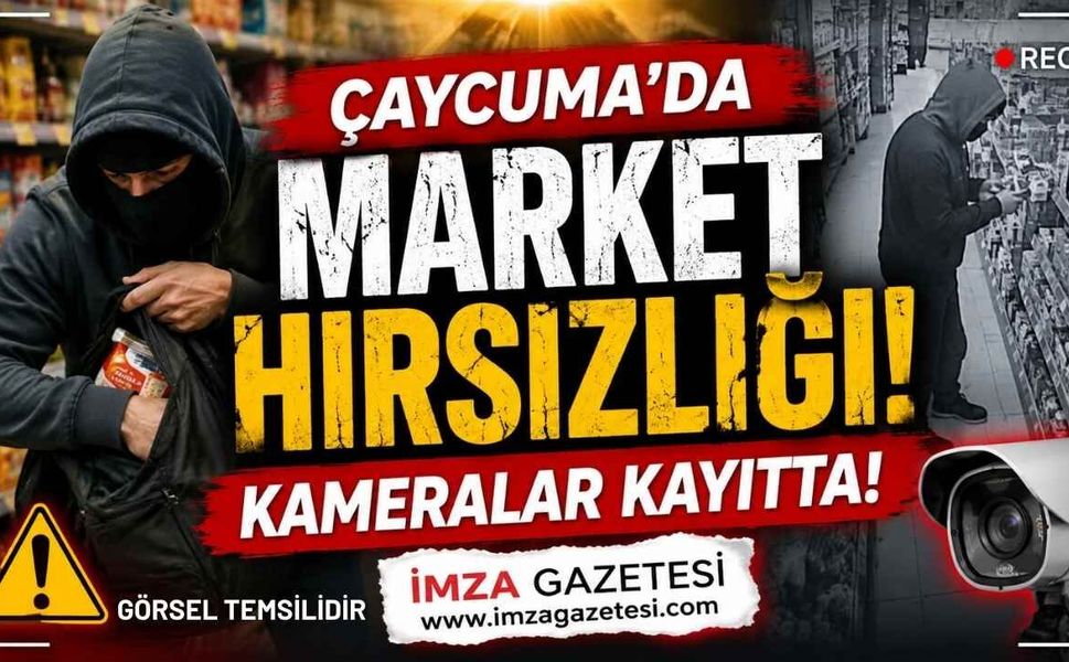 Çaycuma’da Market Hırsızlığı! Kameralar Kayıtta!