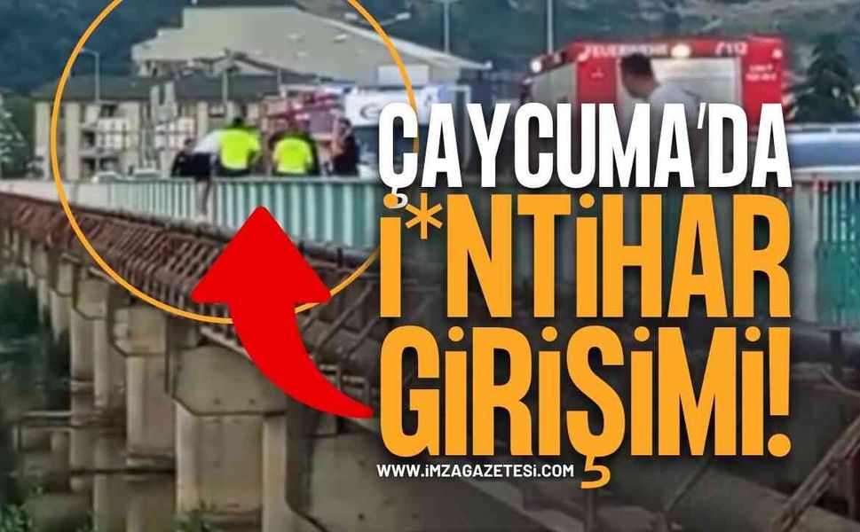 Çaycuma Köprüsü'nde Bir Vatandaş Canına Kıymak İstedi!