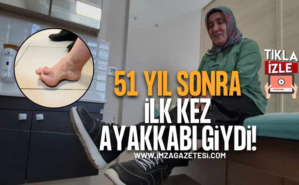 51 Yıl Sonra İlk Kez Ayakkabı Giydi! Melek'in Mutluluğu Duygulandırdı